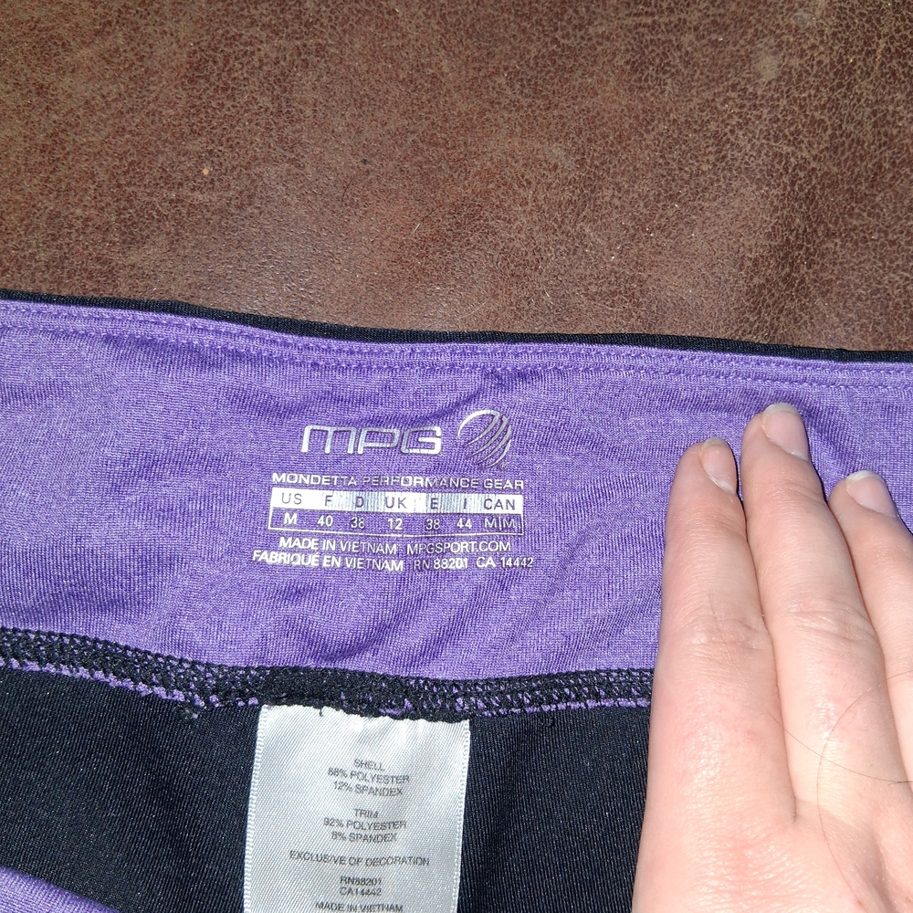 MPG Purple and Black Activewear